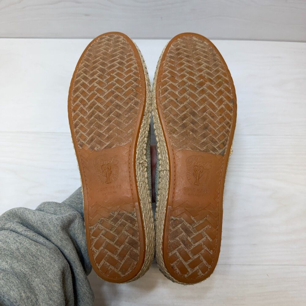 Cole Haan Cloudfeel Stitchlite Espadrille Loafers Women's Size 10 Beige Slip On - Picture 7 of 9